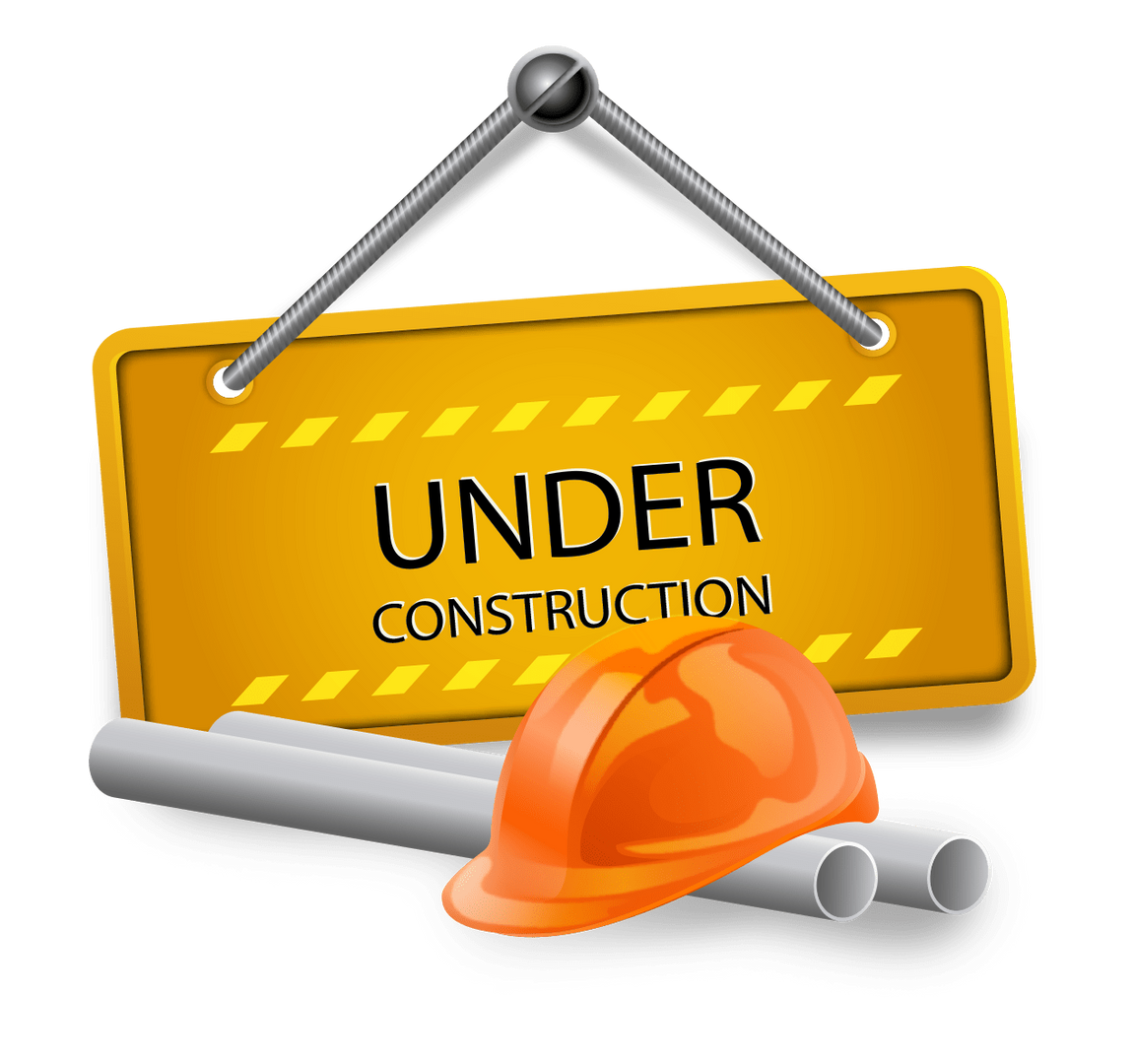 Señal de sitio en construcción